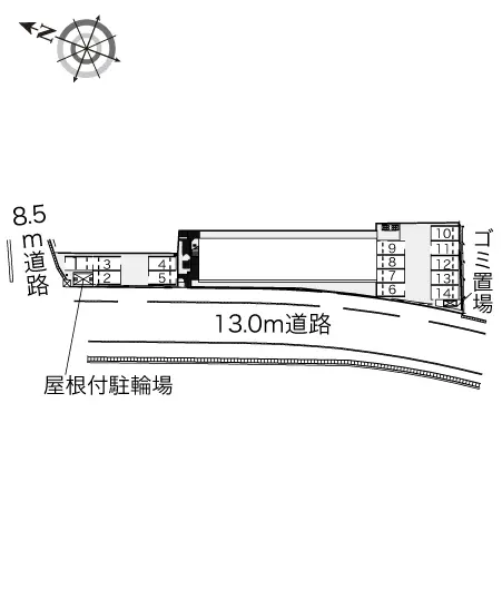 ★手数料０円★菊川市加茂　月極駐車場（LP）